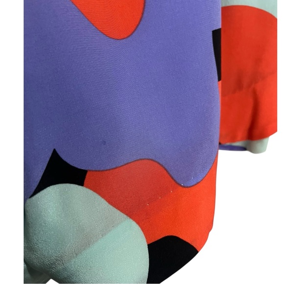 Colorful Women's Silk Shorts - Picture 3 of 5